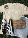 {NEUTRAL MAMA PUFF} Ivory Crew Neck Tee