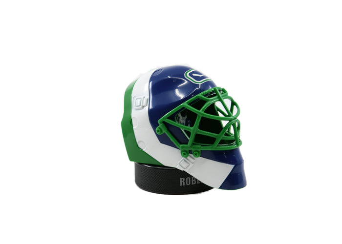 NHL Mini Plastic Goalie Mask & Puck - Ruberto Luongo-Vancouver