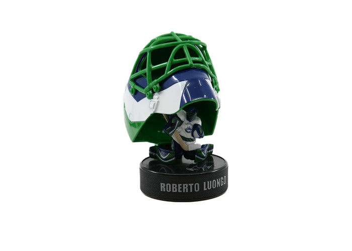 NHL Mini Plastic Goalie Mask & Puck - Ruberto Luongo-Vancouver