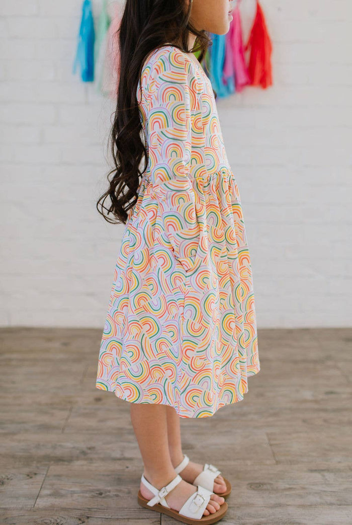 Ollie Jay Gwendolyn Dress in Primary Rainbow