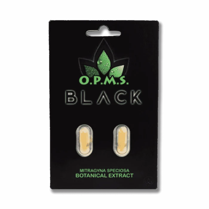 OPMS Black Kratom Extract Capsules – 2 pack (10ct)