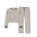 Paper Flower Bow Pattern Camo Set Pants | Camo