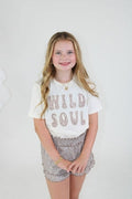 Paper Flower Leopard Lace Applique Tee | Snow White