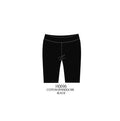 Paper Flower Rib Bike Short Black