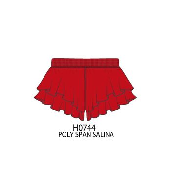 Paper Flower Ruffled Shorts