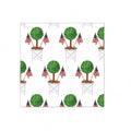 Patriotic Topiary Paper Cocktail Napkins - Set of 2