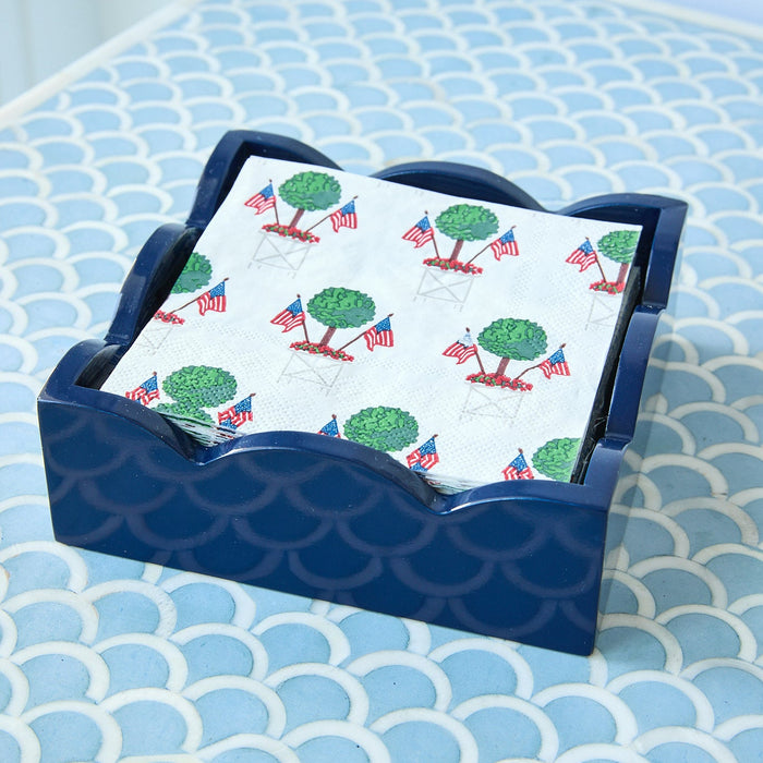 Patriotic Topiary Paper Cocktail Napkins - Set of 2