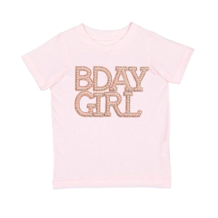 Pearl BDay Girl Patch Short Sleeve T-Shirt - Kids Clothing