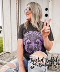 Pepper {WILD & FREE Butterly} Purple Ink Pepper Crew Neck Tee