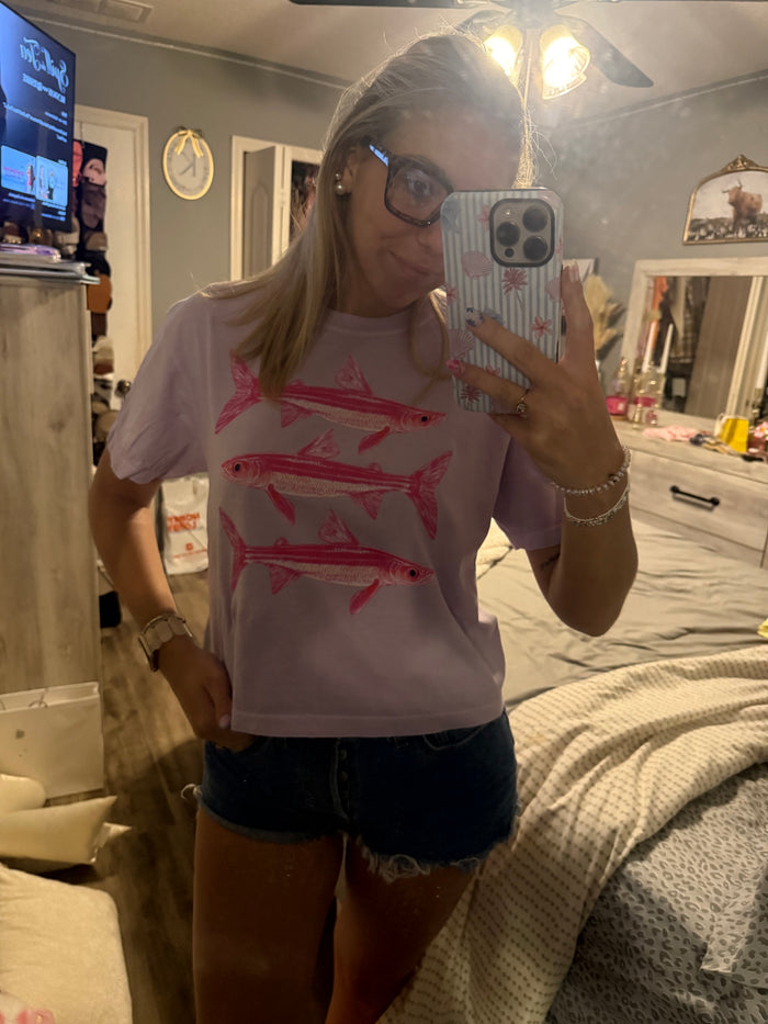 Pink Fish Tee
