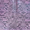 Pink Snake Skin Leather Like Synthetic Fabric