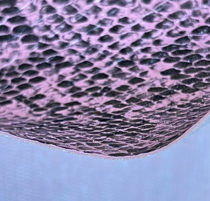 Pink Snake Skin Leather Like Synthetic Fabric