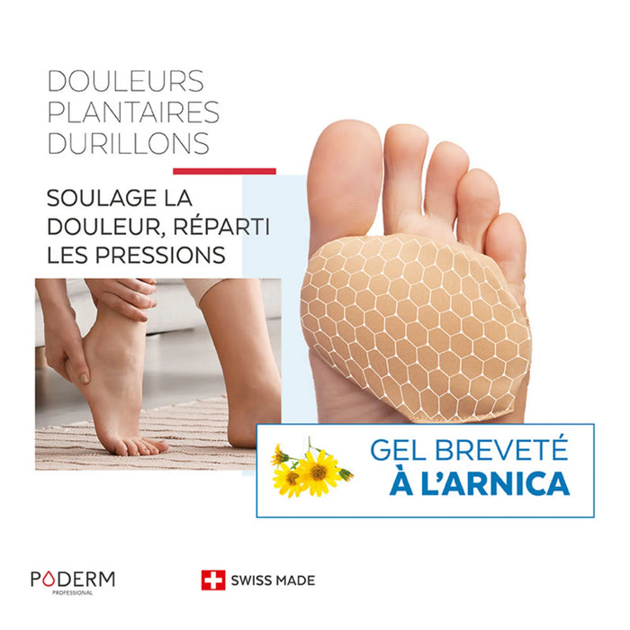 Plantar pain and calluses - Arnica gel protection - Poderm Professional