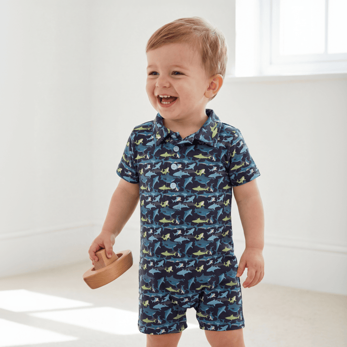 Polo Romper | Sharky