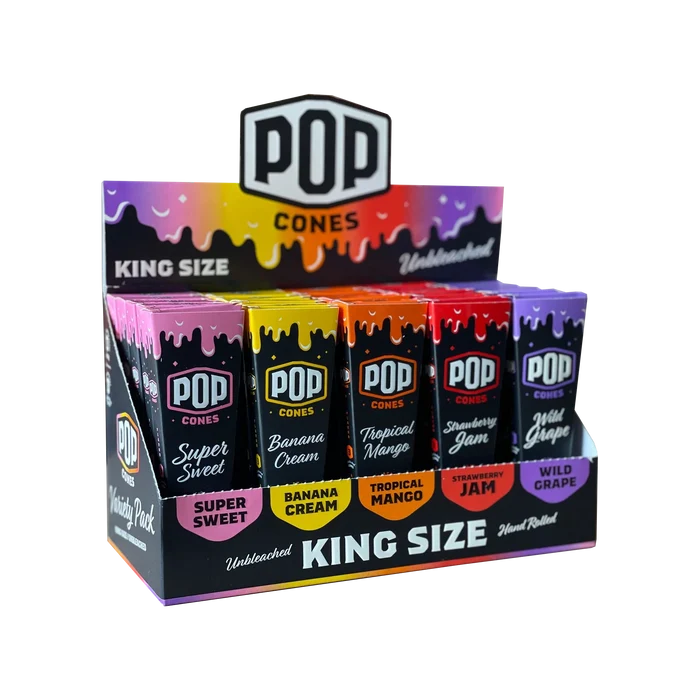 Pop Cones King Size 3ct Flavor Activated Cones (25ct)