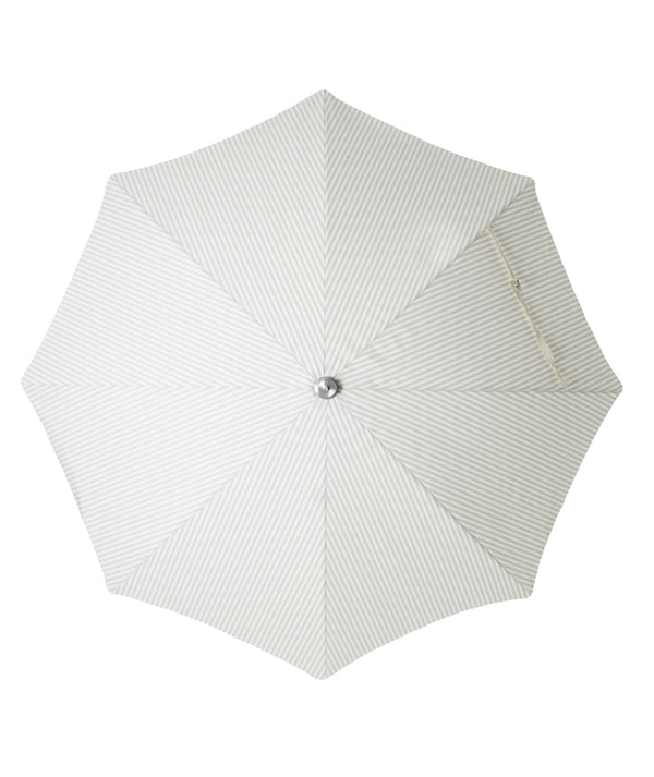 Premium Beach Umbrella - Sage Stripe