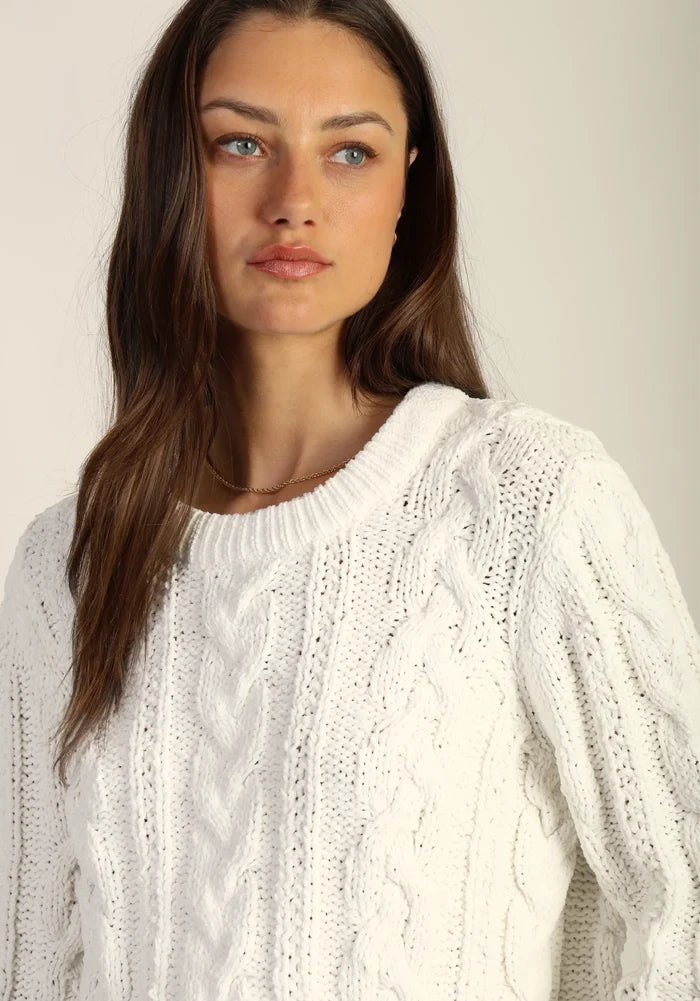 Preston Plush Cable Sweater