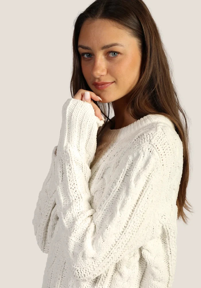 Preston Plush Cable Sweater
