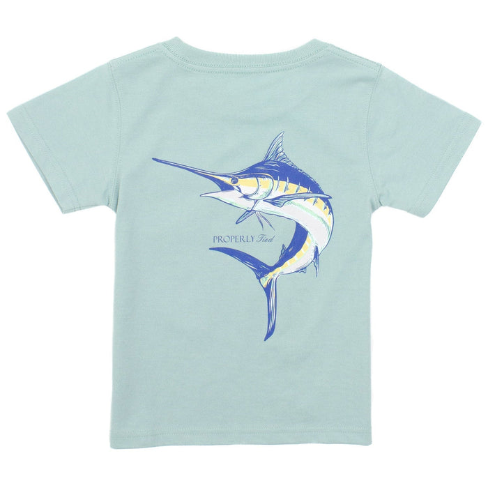 Properly Tied Boys Blue Marlin Short Sleeve