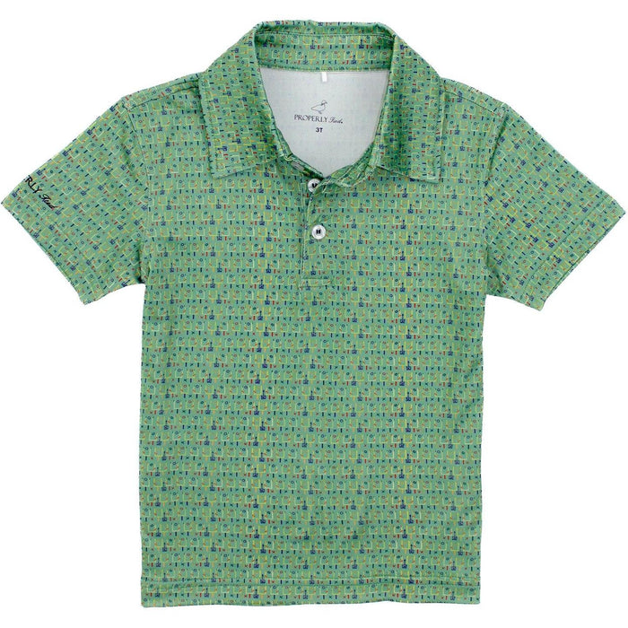 Properly Tied Boys Inlet Polo | Football