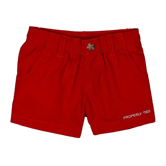 Properly Tied Boys Mallard Short | Crimson