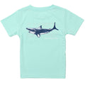 Properly Tied Boys Performance Tee Short Sleeve | Topo Shark Seafoam
