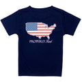 Properly Tied Boys Performance Tee SS Old Glory