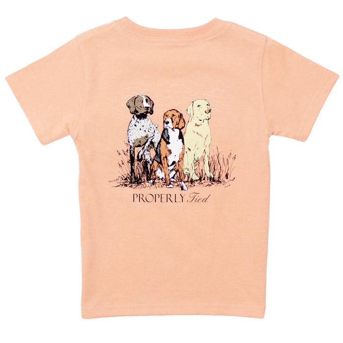 Properly Tied Boys Short Sleeve Tee Triple Dog | Melon