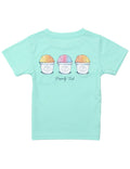 Properly Tied Girls Performance Tee Short Sleeve Chillin Seafoam