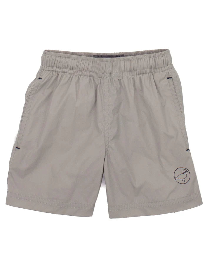 Properly Tied Lucky Duck Drifter Short | Light Grey