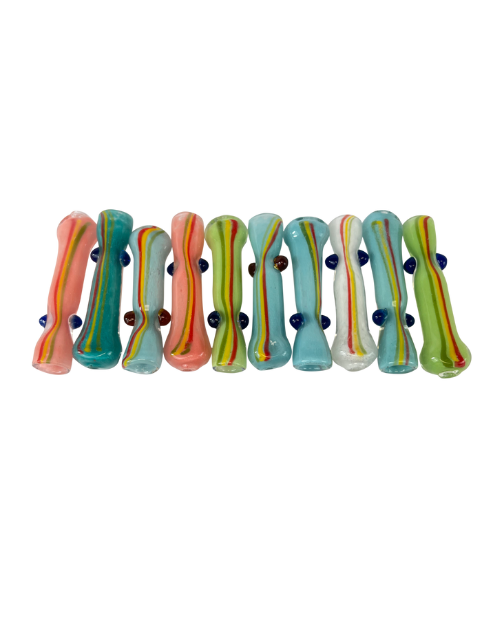 Rainbow Chillums - 10 Pack Assorted