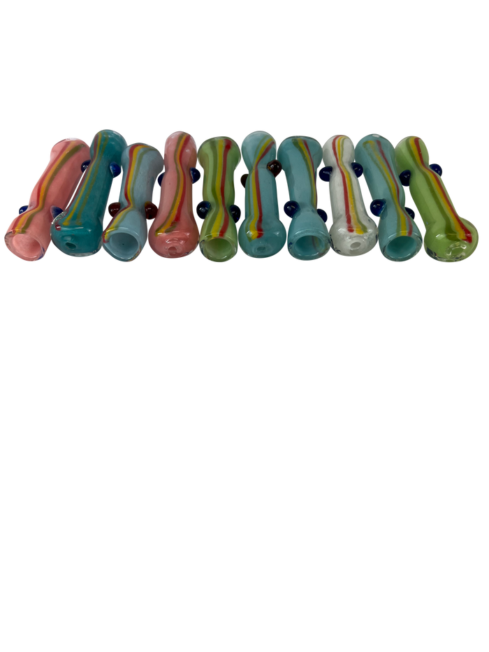 Rainbow Chillums - 10 Pack Assorted
