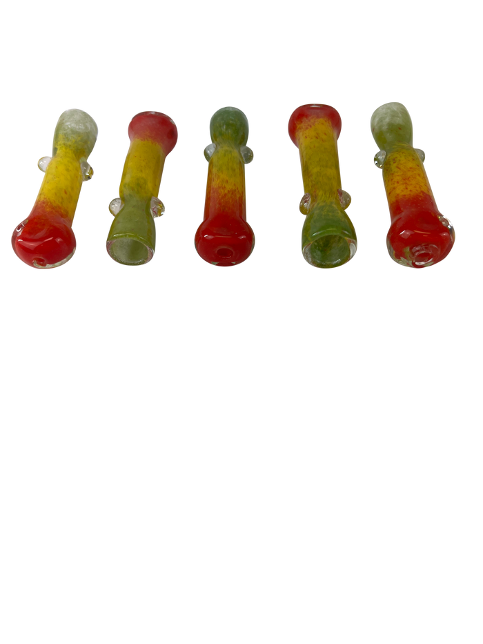 Rasta Assorted Chillums - 10 Pack