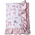 Razzle Baby Bows Double Plush Blanket
