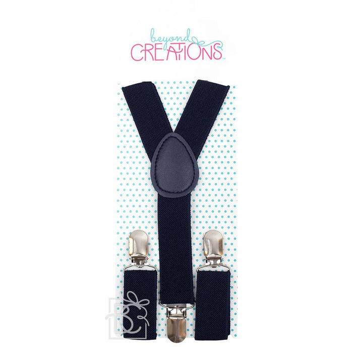 Red Adjustable Solid Color Suspenders