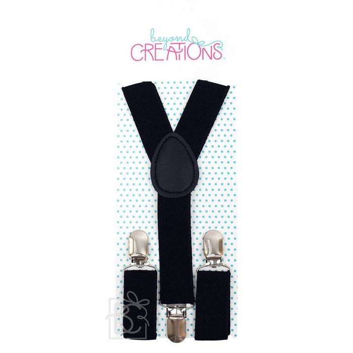 Red Adjustable Solid Color Suspenders