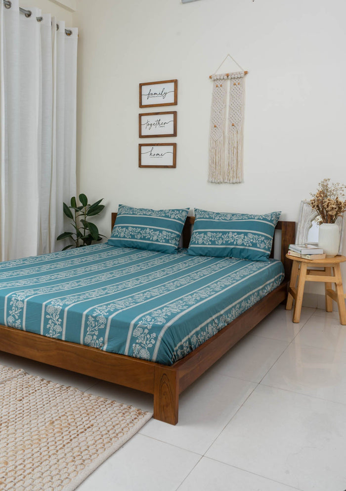 Regal Affair Fitted sheet - Turquoise