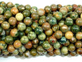 Rhyolite Beads, 6mm(6.5mm) Round Beads-BeadBasic