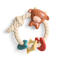 Ritzy Rattle™ Silicone Teether Rattles: Highland Cow