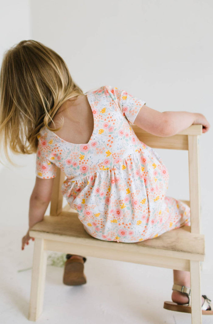 Rosie Romper in Bunny Field
