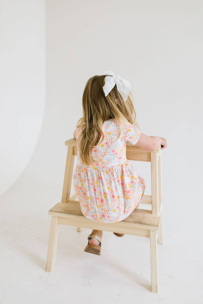Rosie Romper in Bunny Field