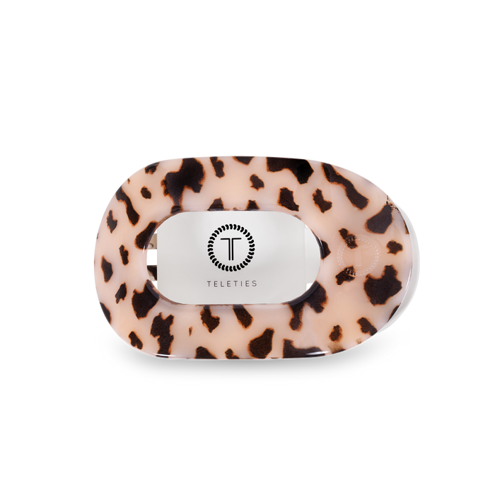 Round Flat Hair Clip | Medium | Blonde Tortoise