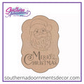 Santa Face Frame Blank