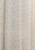 Sapling printed sheer Fabric - Nile Blue