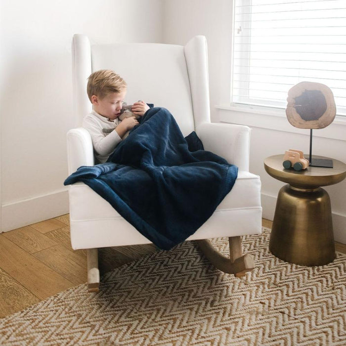 Saranoni Lush Receiving Blanket | Navy