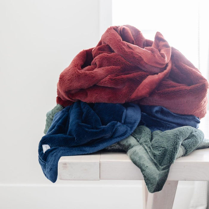 Saranoni Lush Receiving Blanket | Navy