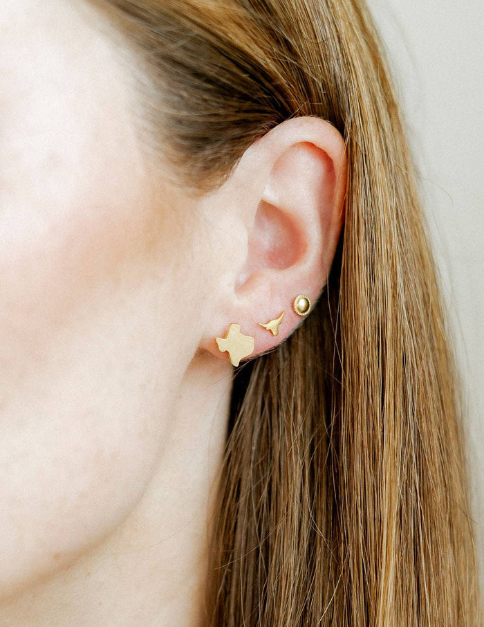 Screwback Stud Earrings - Big Texas