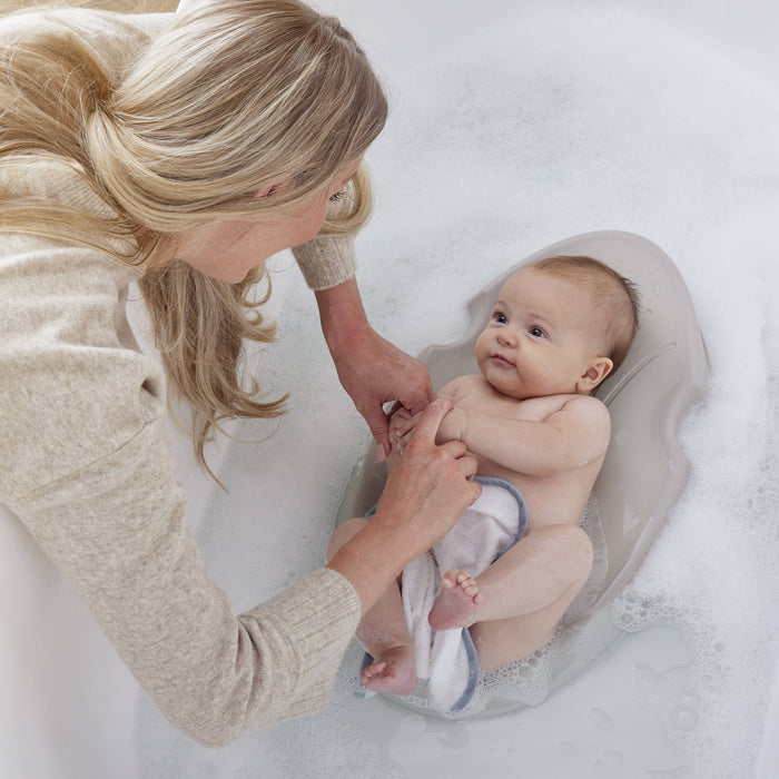Shnuggle Newborn Baby Bath Support | Ergonomic, Non-Slip & Quick-Dry | From 0-6 months