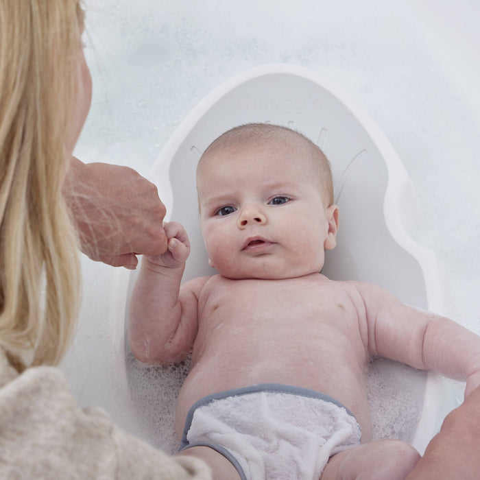 Shnuggle Newborn Baby Bath Support | Ergonomic, Non-Slip & Quick-Dry | From 0-6 months