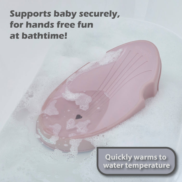 Shnuggle Newborn Baby Bath Support | Ergonomic, Non-Slip & Quick-Dry | From 0-6 months